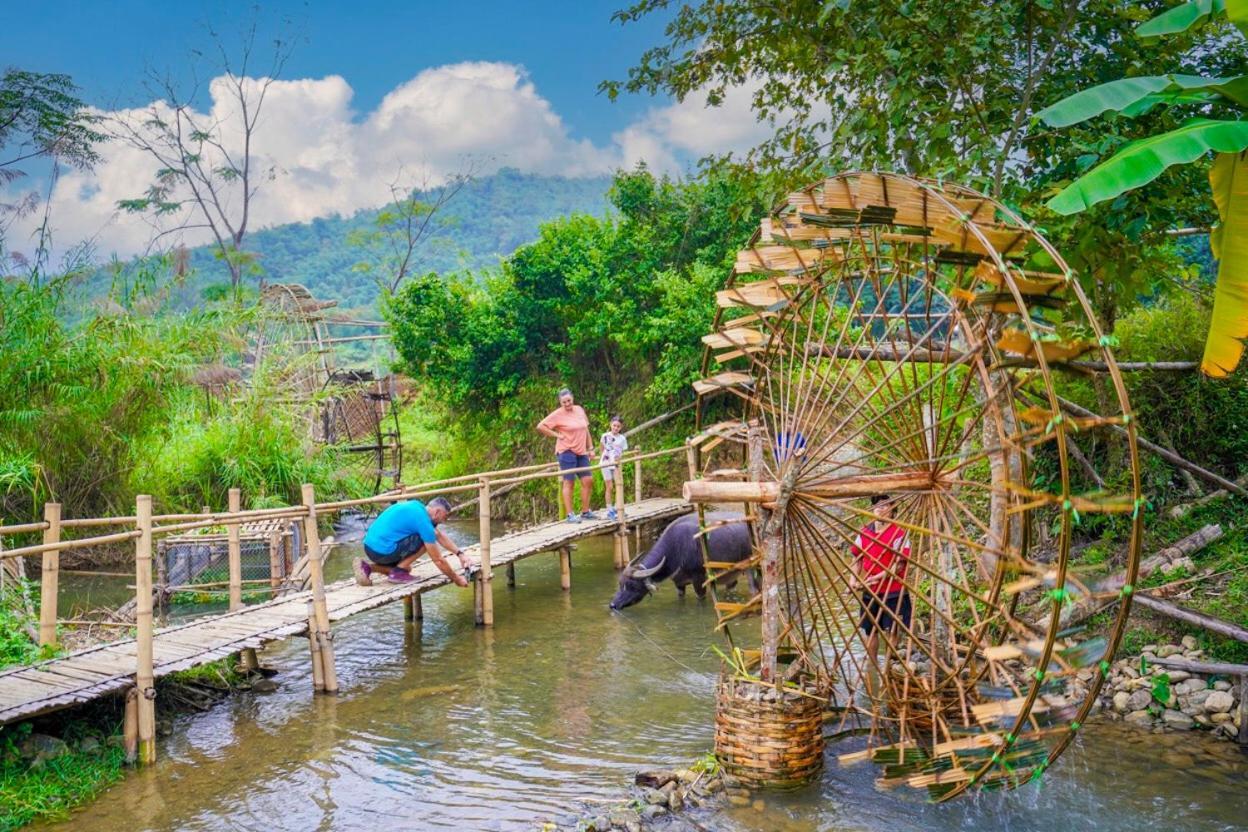 Oh Pu Luong Homestay Huong Ba Thuoc Exterior photo