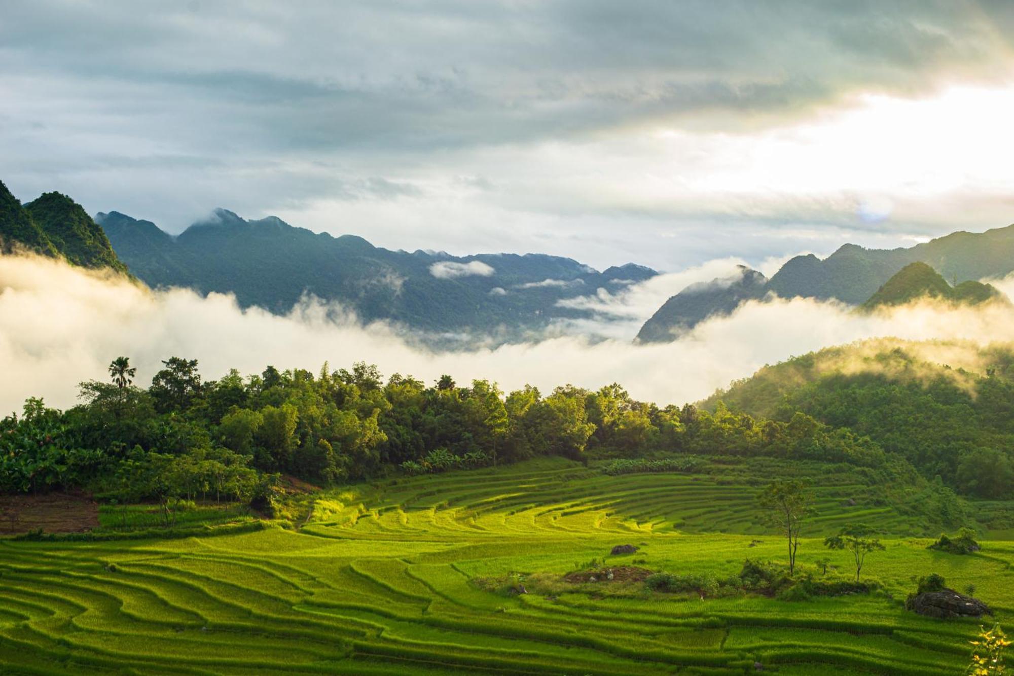 Oh Pu Luong Homestay Huong Ba Thuoc Exterior photo